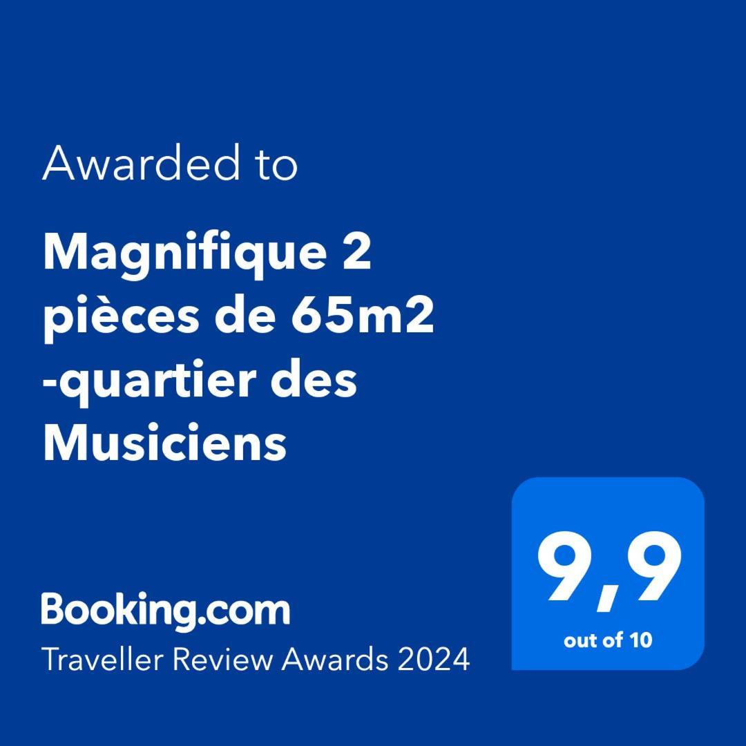 Апартаменты Magnifique 2 Pieces De 65M2 -Quartier Des Musiciens Ницца Экстерьер фото
