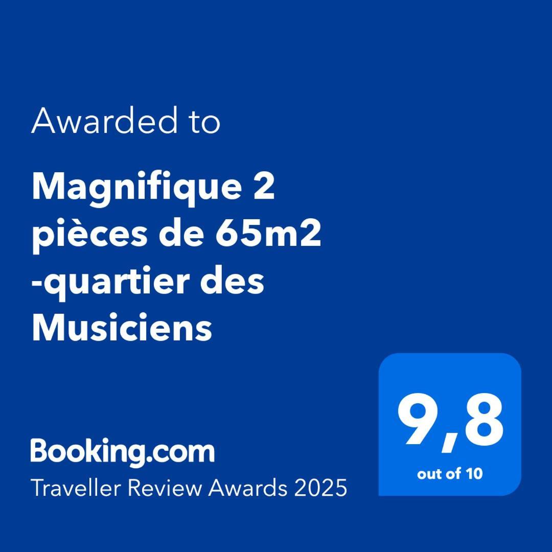 Апартаменты Magnifique 2 Pieces De 65M2 -Quartier Des Musiciens Ницца Экстерьер фото
